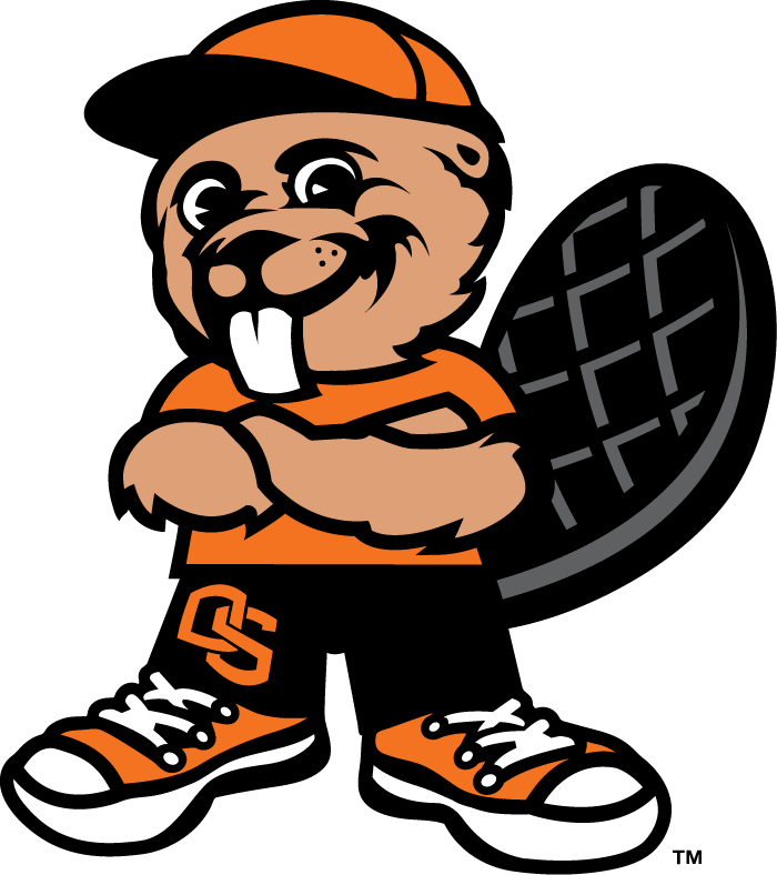 Oregon State Beavers 2007-Pres Mascot Logo diy DTF decal sticker